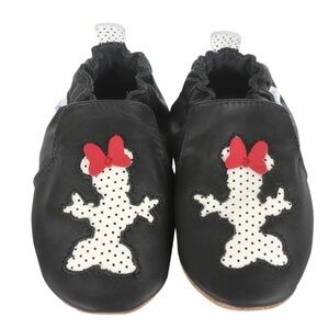 Robeez Minnie Mouse Polka Dot Soft Soles Shoes 6-12 months NWT